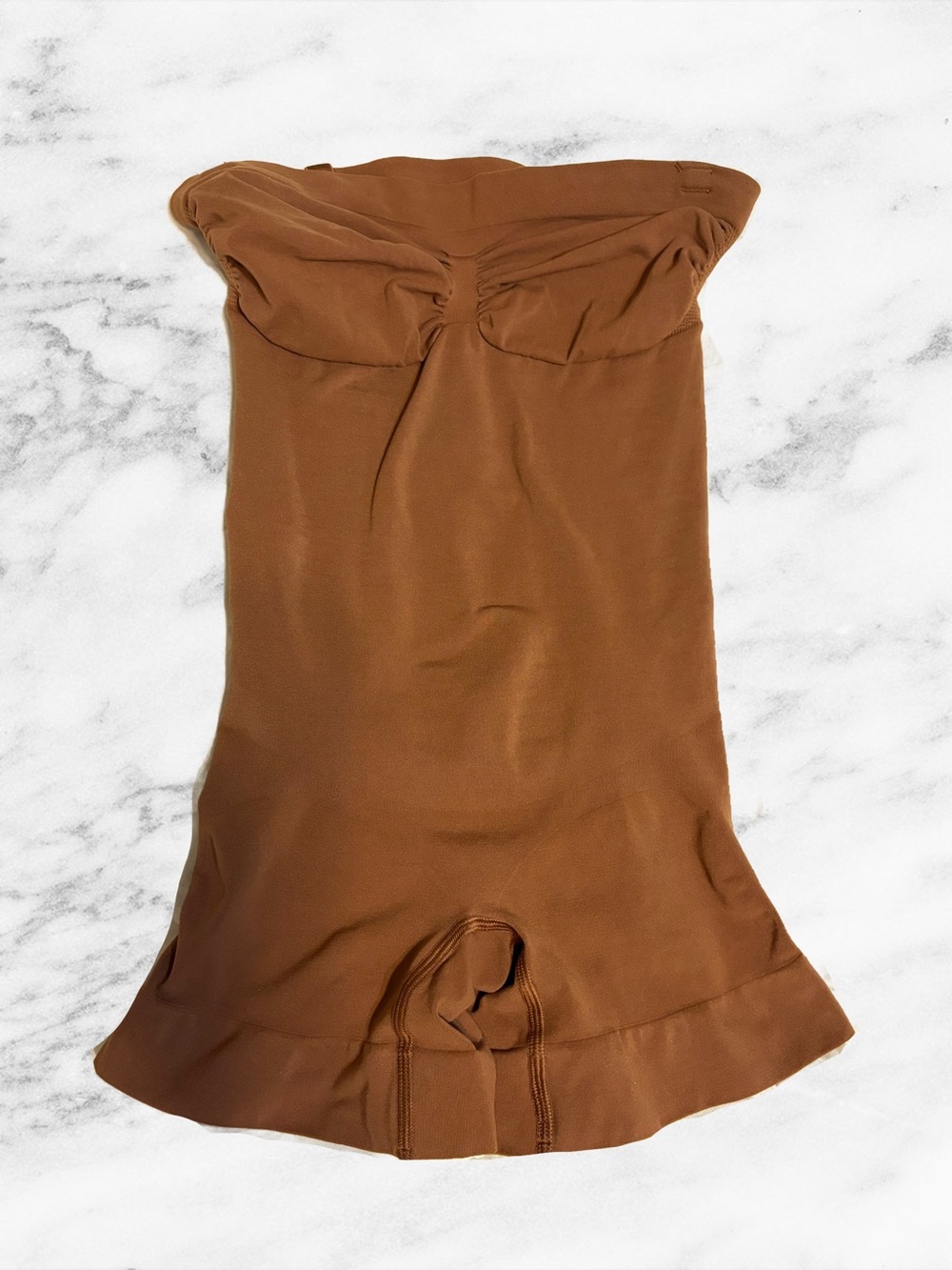 SKIMS Strapless Shaping Slip in Warm Brown